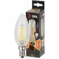 Лампа светодиодная декоративная LED 7 Вт 910Лм 2700К свеча, филамент теплый E14 230В F-LED B35-7W-827-E14