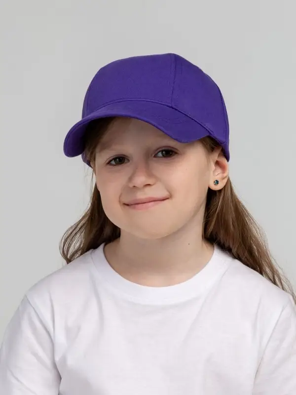 Бейсболка детская Capture Kids, фиолетовая Бейсболка детская Capture Kids, фиолетовая