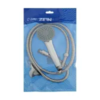 Душевая лейка со шлангом, гайки металл, держатель, крепеж в комплекте.