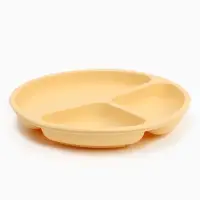 Тарелка детская секционная, 3 секции, молочный, Mum&Baby Тарелка детская секционная, 3 секции, молочный, Mum&Baby