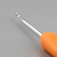 Крючок для вязания, с пластиковой ручкой, d=3.5 мм, 14 см, МИКС