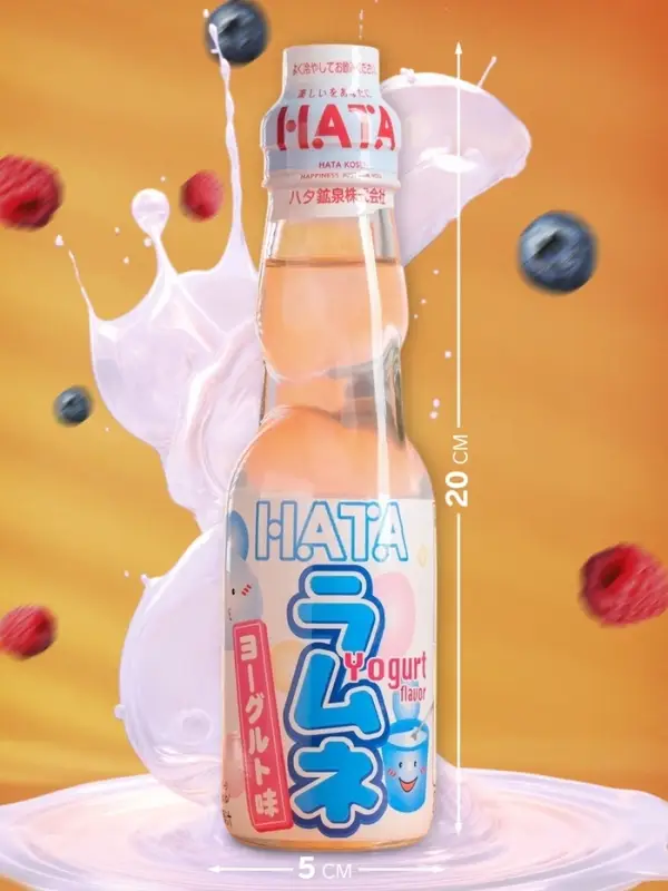 Напиток газированный Ramune со вкусом йогурта, 200 мл