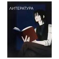 Предметная тетрадь по литературе Calligrata TOP &laquo;Аниме&raquo;, 48 листов, в линейку, со справочным материалом, обложка из мелованного картона