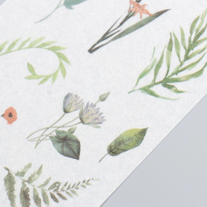 Наклейки Наклейки "Полевые цветочки" набор 3 листа МИКС 10,4х14,7 см