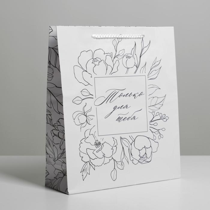 Пакет подарочный ламинированный, упаковка, For you, ML 21 х 25 х 8 см Пакет подарочный ламинированный, упаковка, For you, ML 21 х 25 х 8 см