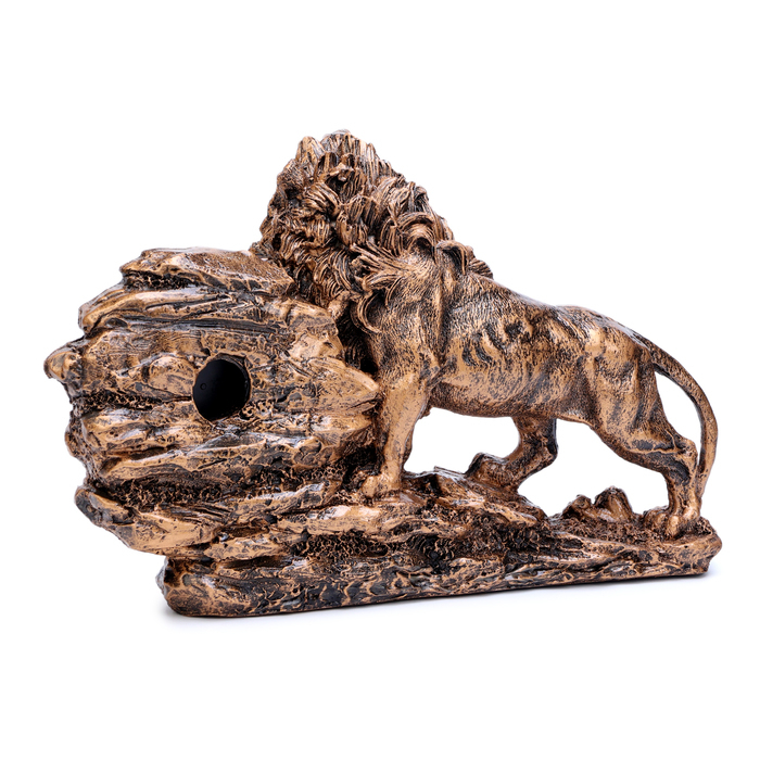 Часы настольные интерьерные на батарейках Часы настольные интерьерные на батарейках "Каминные. Лев", 18.5 х 29 см, цифеблат d-7 см