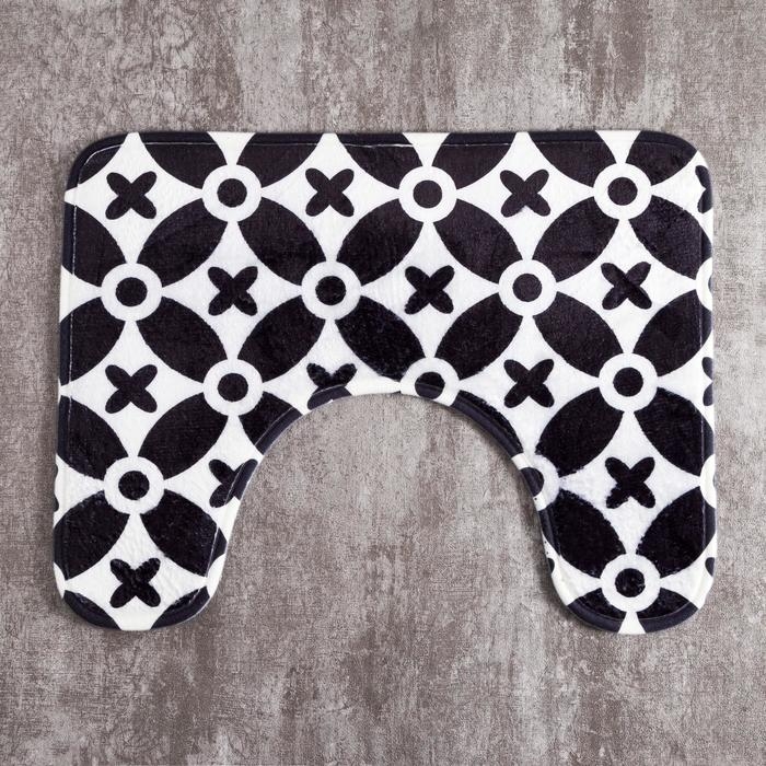 Коврик для ванной Этель Коврик для ванной Этель "Узор", 50х40 см, велюр