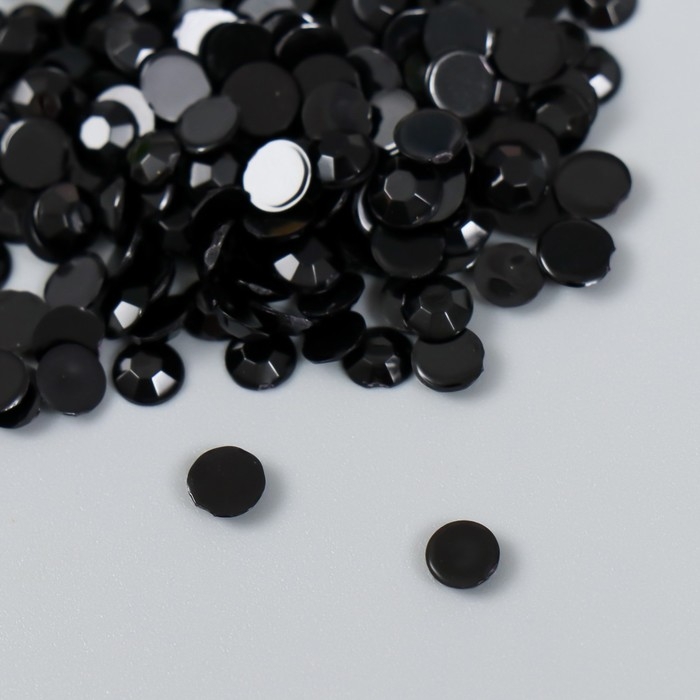 Декор для творчества в бутылочке Декор для творчества в бутылочке "Стразы. Полночь" набор 500 шт d=0,5 см 7х2х2 см