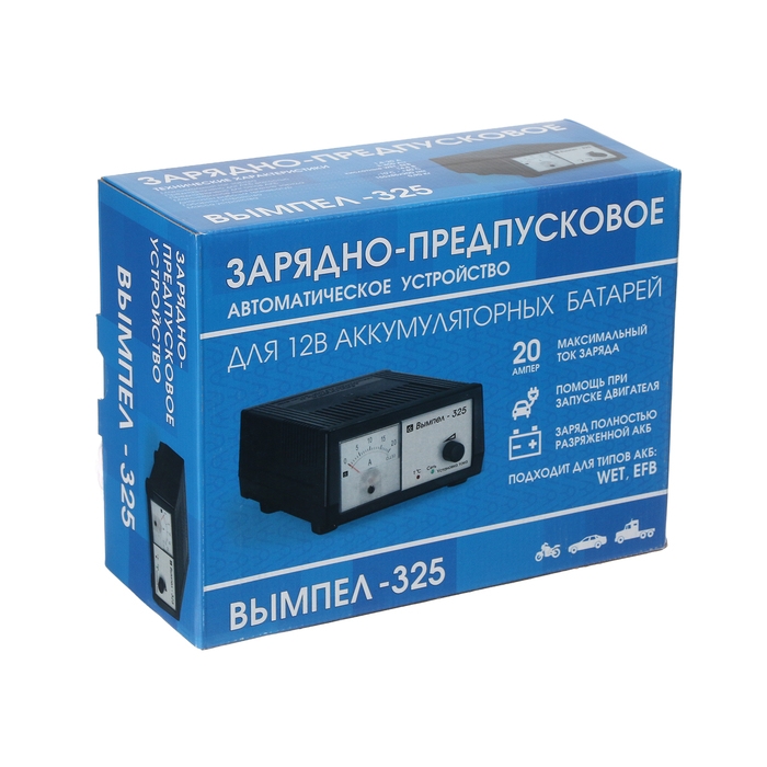 Зарядно-предпусковое устройство АКБ Вымпел-325, 1,8 - 20 А, 14.8 В, до 450 Ач Зарядно-предпусковое устройство АКБ Вымпел-325, 1,8 - 20 А, 14.8 В, до 450 Ач