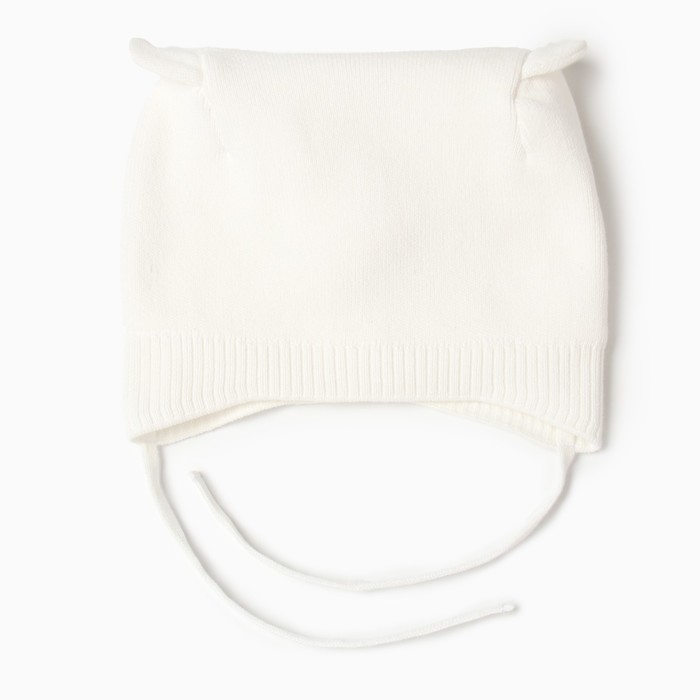 Шапка детская, цвет ванильный, размер 42-44 (6-9 мес) Шапка детская, цвет ванильный, размер 42-44 (6-9 мес)