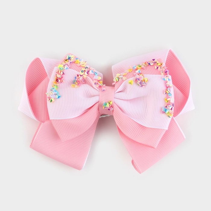 Выпускной. Бант для волос на заколке, 12 см, Принцессы