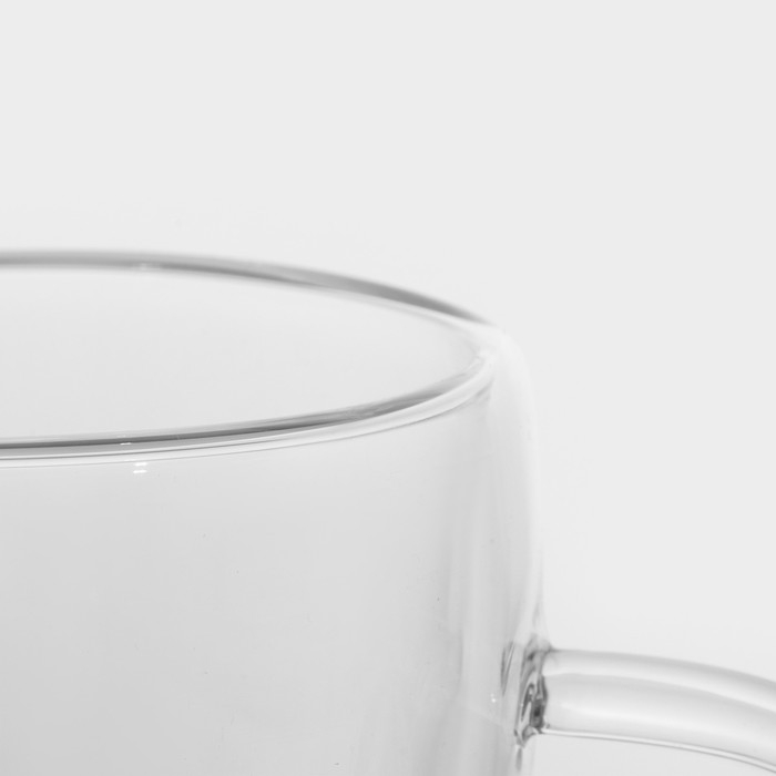 Кружка стеклянная с двойными стенками Magistro «Дуо», 280 мл Кружка стеклянная с двойными стенками Magistro «Дуо», 280 мл