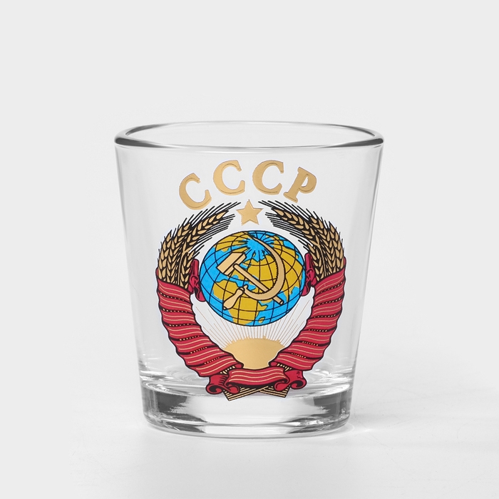 Набор стеклянный для напитков «Герб СССР», 7 предметов: графин 500 мл, стопки 50 мл Набор стеклянный для напитков «Герб СССР», 7 предметов: графин 500 мл, стопки 50 мл