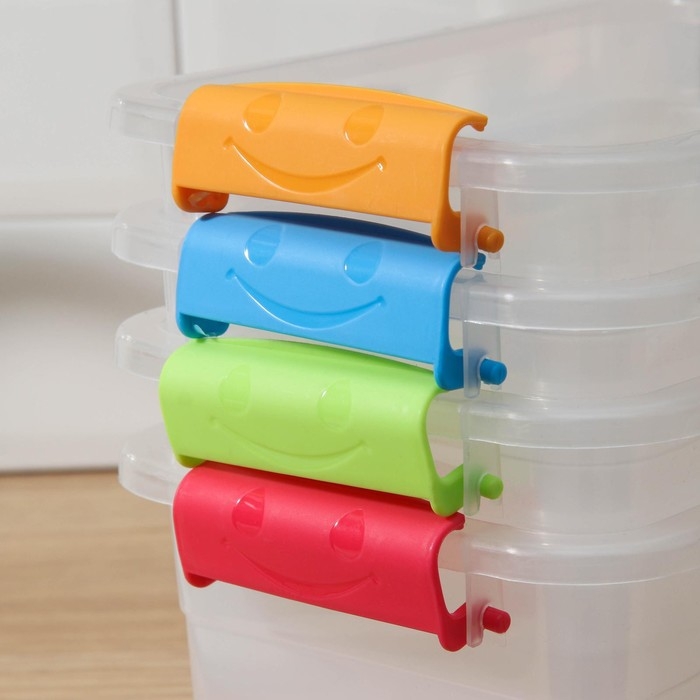 Контейнер для хранения пластиковый с крышкой «Дипломат», 25×17,5×13 см, цвет МИКС Контейнер для хранения пластиковый с крышкой «Дипломат», 25×17,5×13 см, цвет МИКС