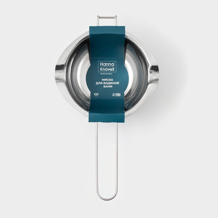 Миска из нержавеющей стали для водяной бани Hanna Knövell, 670 мл, 16×7 см Миска из нержавеющей стали для водяной бани Hanna Knövell, 670 мл, 16×7 см