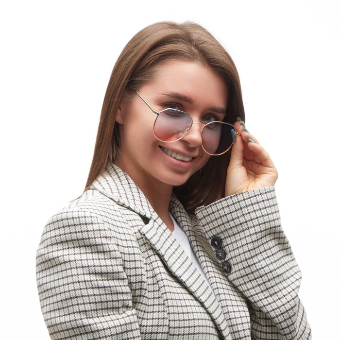 Очки солнцезащитные Очки солнцезащитные "OneSun", дужка 13 см, ширина 13 см, линза 4.5 х 5 см, двухцветные