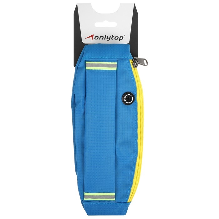 Сумка спортивная на пояс ONLYTOP, 29×10 см, цвет синий Сумка спортивная на пояс ONLYTOP, 29×10 см, цвет синий