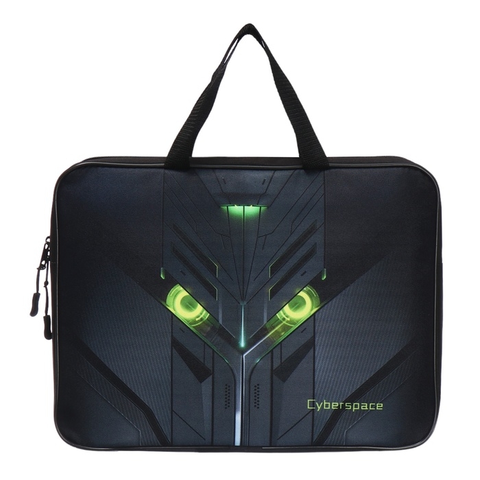 Папка с ручками текстильная А4, 370 х 280 х 60 мм, Stavia Папка с ручками текстильная А4, 370 х 280 х 60 мм, Stavia "Кибер"