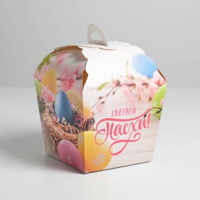 Коробка кондитерская, упаковка, «Светлой Пасхи», 17 х 17 х 26 см 4601791 Коробка кондитерская, упаковка, «Светлой Пасхи», 17 х 17 х 26 см 4601791