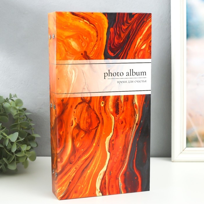 Фотоальбом на 300 фото 10х15 см Фотоальбом на 300 фото 10х15 см "Поток лавы" 33,5х17,5х5 см