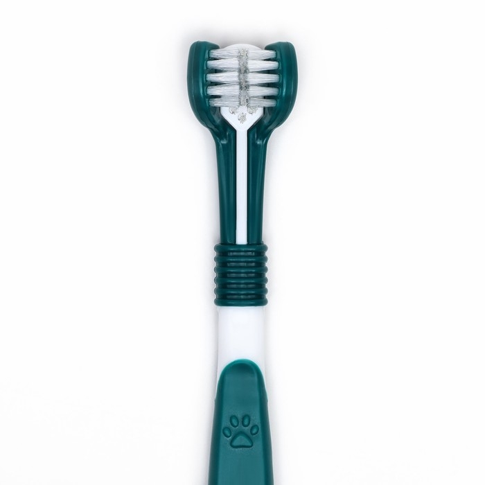 Зубная щётка для животных 360 градусов, зелёная/белая, 17,5 см Зубная щётка для животных 360 градусов, зелёная/белая, 17,5 см