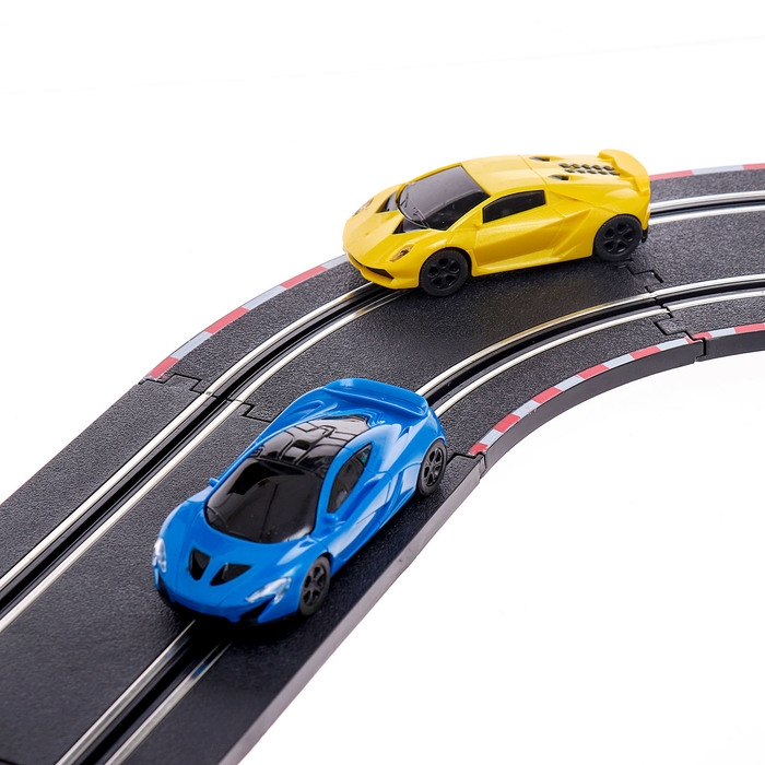 Автотрек «Турбо кросс», с 2 машинами, 1:43, работает от сети Автотрек «Турбо кросс», с 2 машинами, 1:43, работает от сети