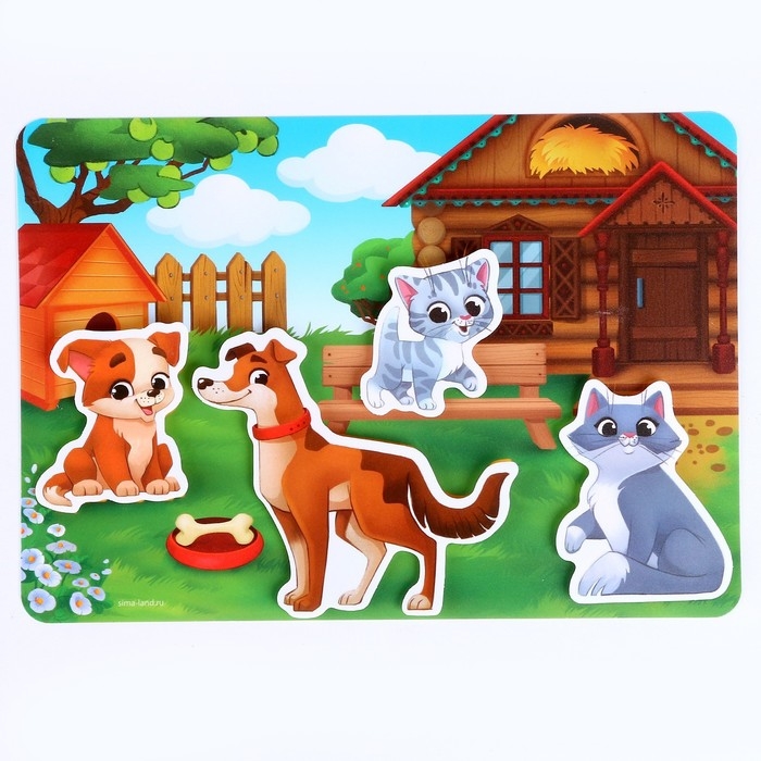 Развивающая игра на липучках «Изучаем животных. Ферма или деревня» Развивающая игра на липучках «Изучаем животных. Ферма или деревня»