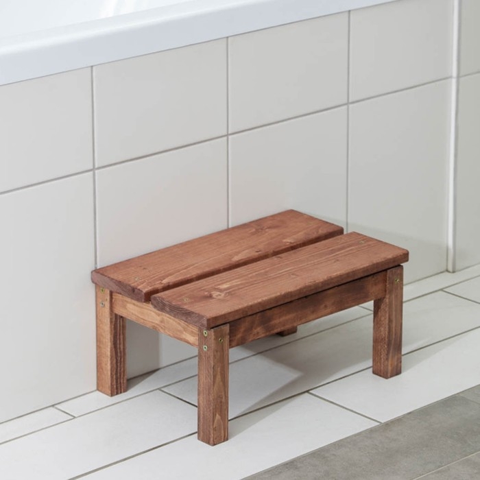 Ступенька для ванной, 39×27×19 см, с покрытием Ступенька для ванной, 39×27×19 см, с покрытием