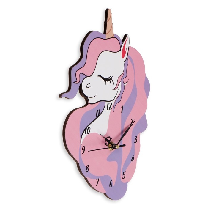 Часы настенные интерьерные   Часы настенные интерьерные  "Единорог",  24 х 25 см