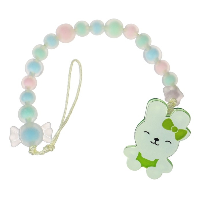 Держатель для соски - пустышки «Зайка», цвет зеленый Держатель для соски - пустышки «Зайка», цвет зеленый