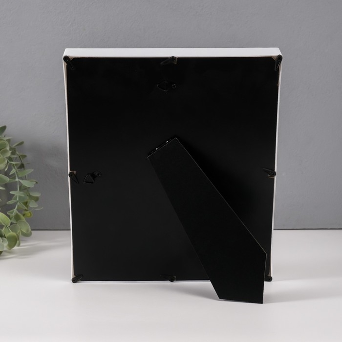 Фоторамка пластик 9х9 см  Фоторамка пластик 9х9 см "Молочные зубики" голубая 2х23х27 см