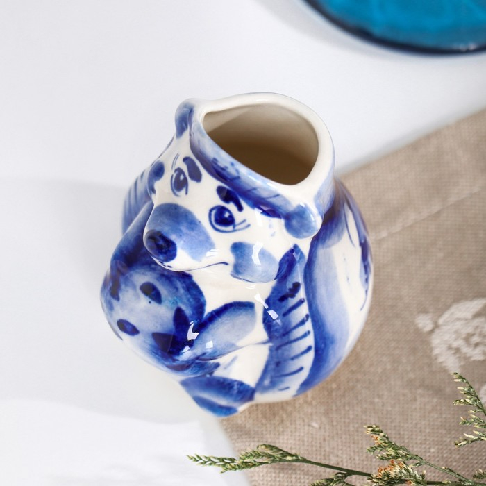 Подставка под зубочистки «Еж», гжель Подставка под зубочистки «Еж», гжель