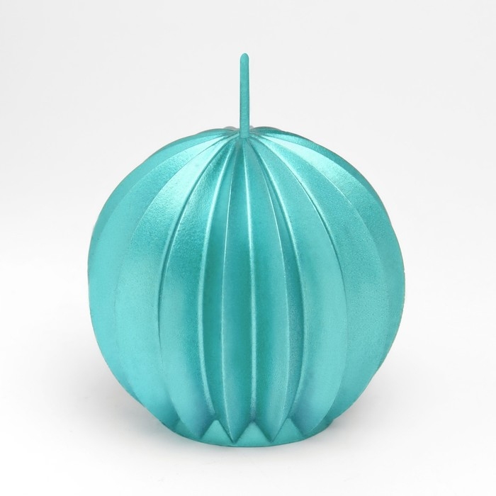 Свеча фигурная  Свеча фигурная "Шар граненый", 6,5х6,5 см, тиффани, в коробке