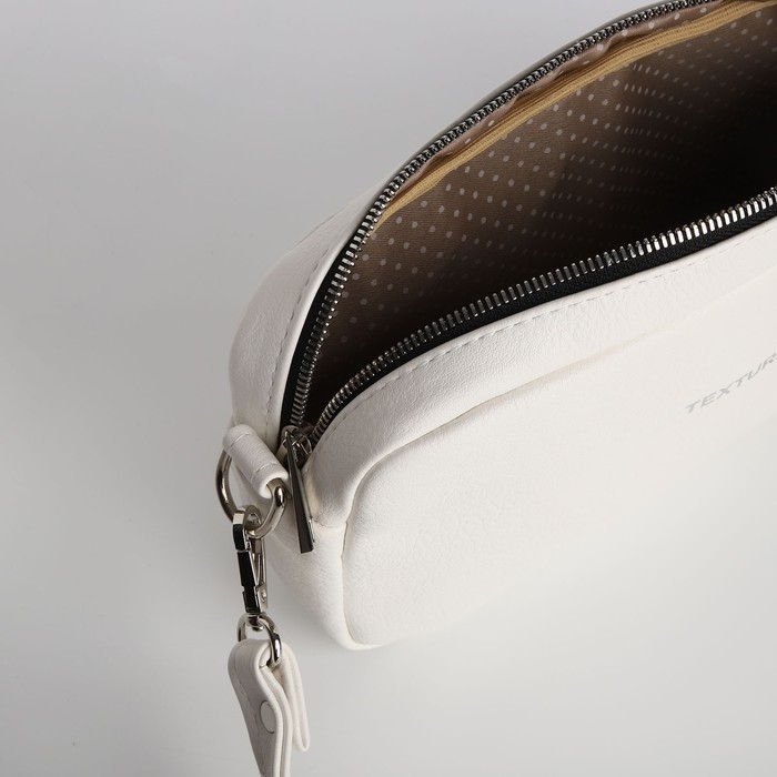 Сумка женская через плечо TEXTURA, маленький размер, цвет белый Сумка женская через плечо TEXTURA, маленький размер, цвет белый