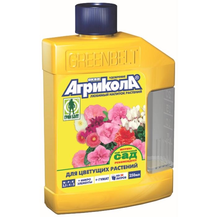 Удобрение Агрикола для цветущих растений флакон 250 мл Удобрение Агрикола для цветущих растений флакон 250 мл