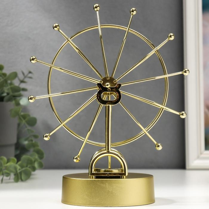 Маятник пластик Маятник пластик "Колесо обозрения" золото 23,5х18,5х11 см