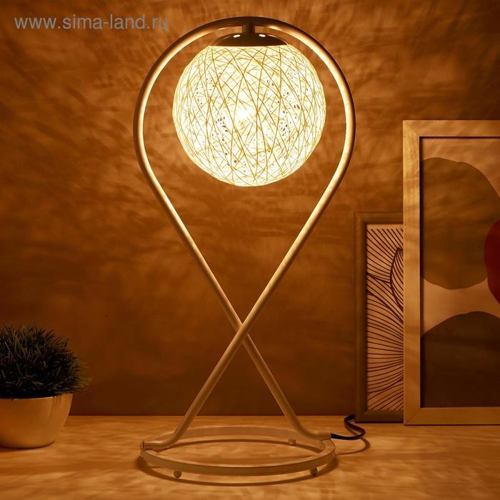 Лампа настольная 16035/1 E27 40Вт белый 19,5х19,5х44 см RISALUX Лампа настольная 16035/1 E27 40Вт белый 19,5х19,5х44 см RISALUX