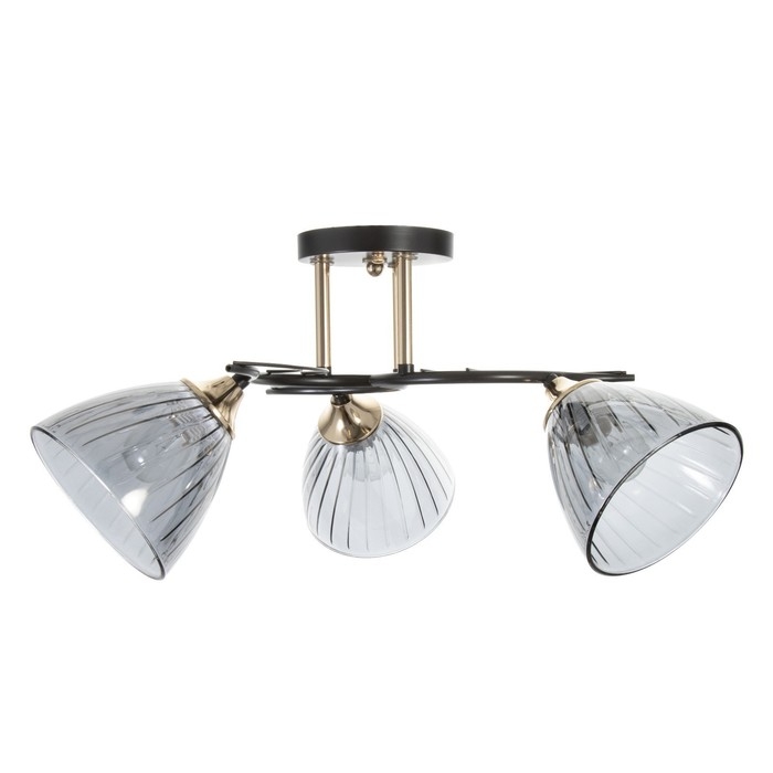 Люстра Люстра "Сальма" 3хЕ27 40Вт черный 54х54х24см BayerLux