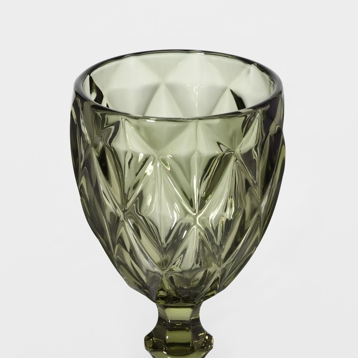 Бокал для вина стеклянный Magistro «Круиз», 250 мл, 8×15,3 см, цвет зелёный Бокал для вина стеклянный Magistro «Круиз», 250 мл, 8×15,3 см, цвет зелёный