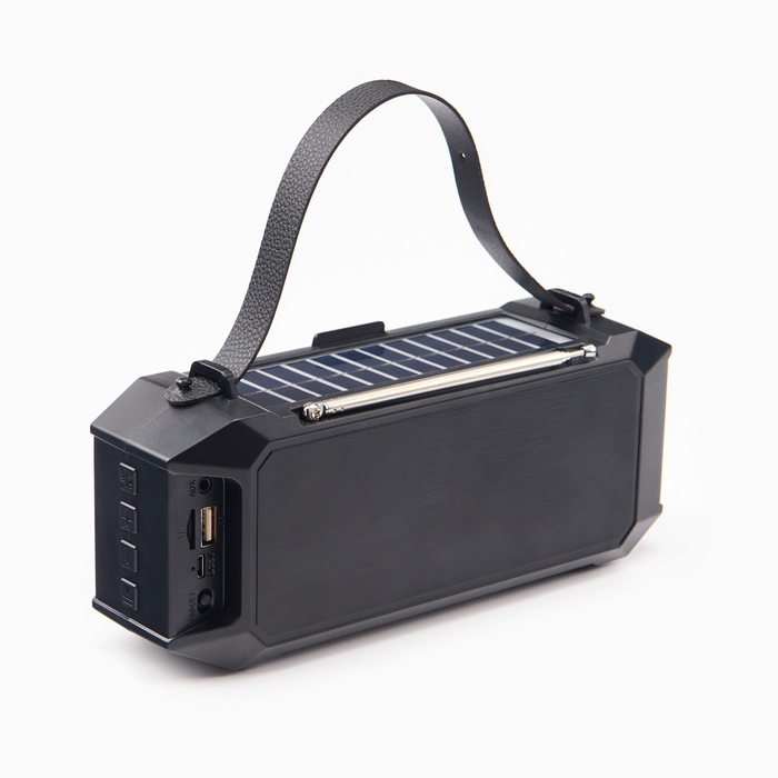 Фонарь аккумуляторный, 5Вт, 1200мАч, IPX5, Bluetooth, AUX, USB, радио, солнеч.бат, зеленый Фонарь аккумуляторный, 5Вт, 1200мАч, IPX5, Bluetooth, AUX, USB, радио, солнеч.бат, зеленый