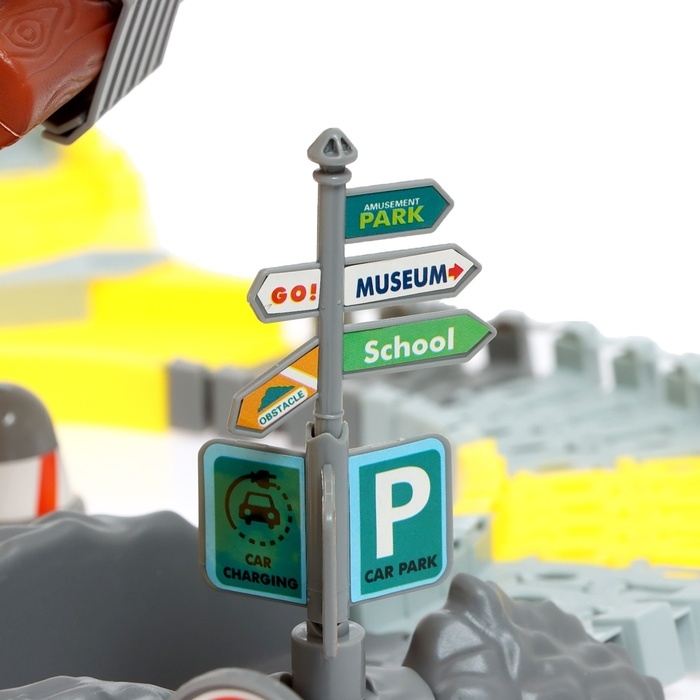 Автотрек «Строительная площадка», гибкий, мёртвая петля, 250 деталей Автотрек «Строительная площадка», гибкий, мёртвая петля, 250 деталей