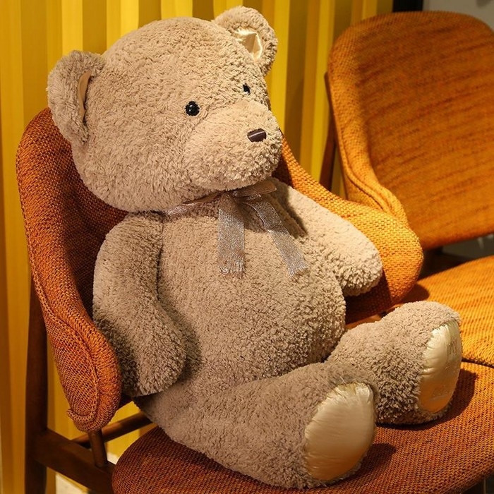 Мягкая игрушка Мягкая игрушка "Медведь" с бантиком, 90 см, цвет коричневый