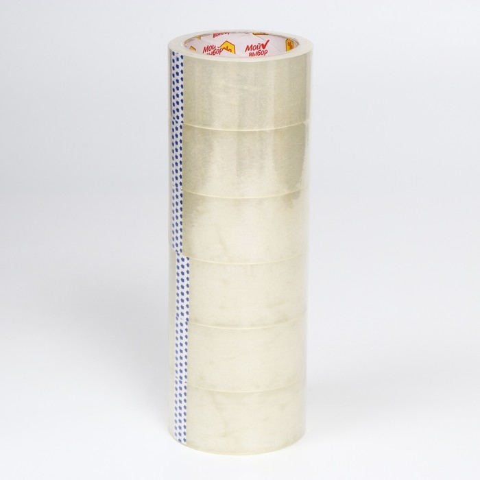 Клейкая лента Клейкая лента "Мой выбор", прозрачная, 47 мм х 66 м, 40 мкм