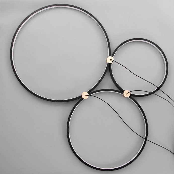 Светильник Светильник "Ланас" LED 150Вт чёрно-золотой 86х70х3,3 см BayerLux