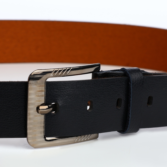 Ремень мужской, винт, ширина 3,5 см, пряжка металл, цвет чёрный Ремень мужской, винт, ширина 3,5 см, пряжка металл, цвет чёрный