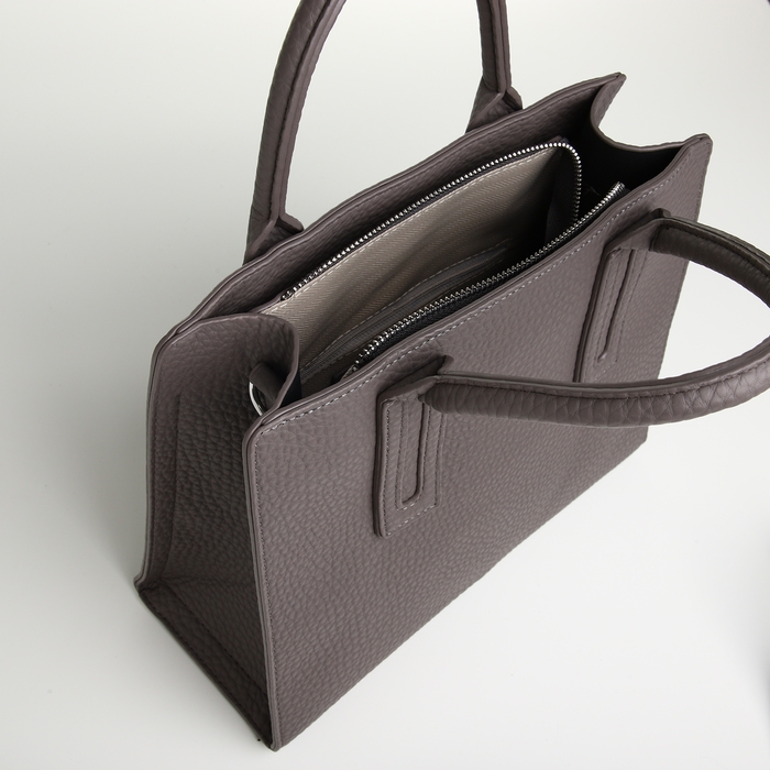 Сумка женская на молнии, TEXTURA, средний размер, цвет коричневый Сумка женская на молнии, TEXTURA, средний размер, цвет коричневый