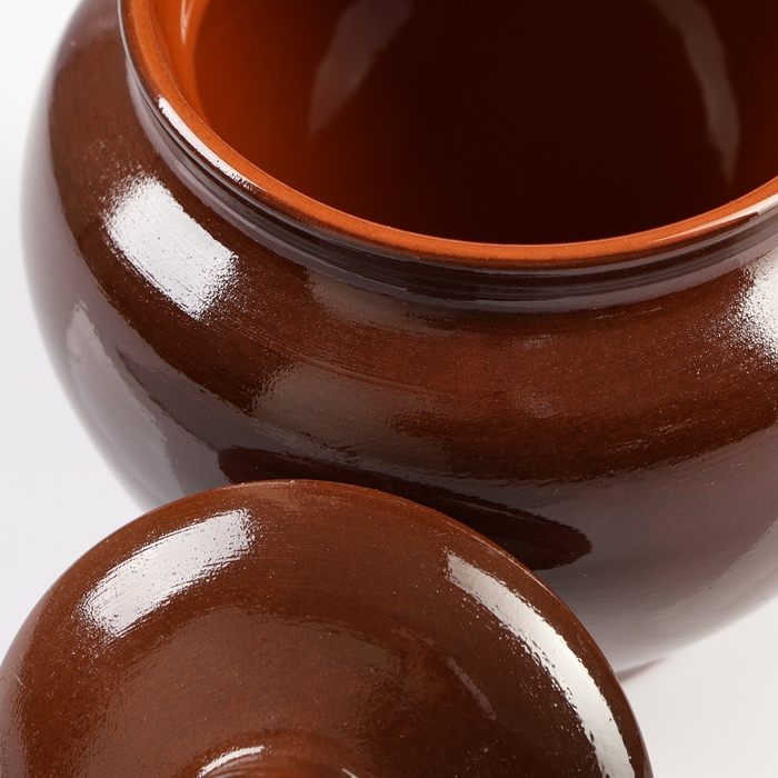 Набор горшков  Набор горшков "Подарочный с ухватом" 4х0,7л / 27х21х13см, былина