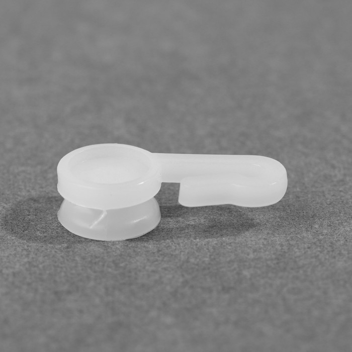 Крючок для штор, 27 × 12 мм, 120 шт, цвет белый Крючок для штор, 27 × 12 мм, 120 шт, цвет белый