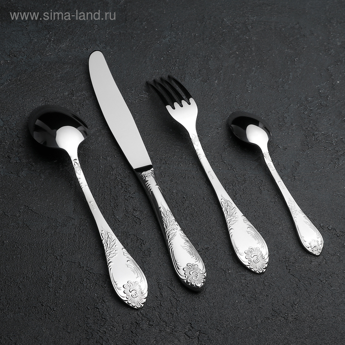 Набор столовых приборов «Императорский», 24 предмета, декоративная коробка Набор столовых приборов «Императорский», 24 предмета, декоративная коробка