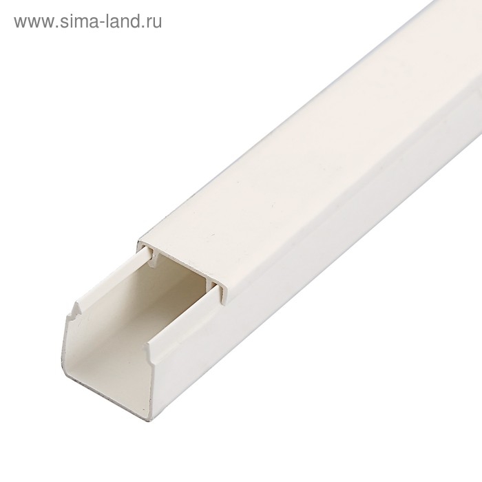 Кабель-канал IEK ECOLINE, 16х16 мм, L=2000 мм, пластик, белый Кабель-канал IEK ECOLINE, 16х16 мм, L=2000 мм, пластик, белый